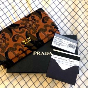 NWOT Prada jacquard wallet